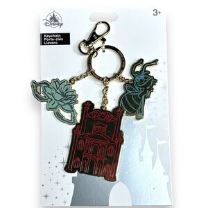 New Disney Parks Princess & The Frog Tiana Metal Keychain Set of 3‎ Charms Ray